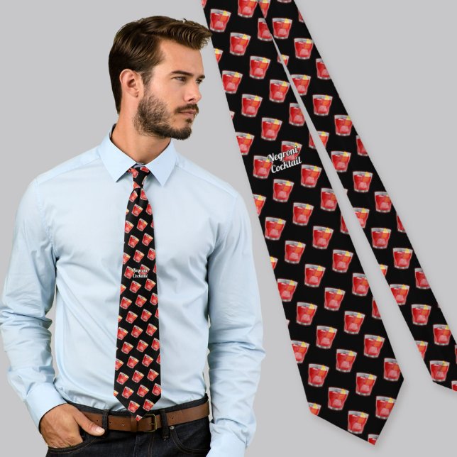 Negroni Cocktail Pattern Tie (Creator Uploaded)