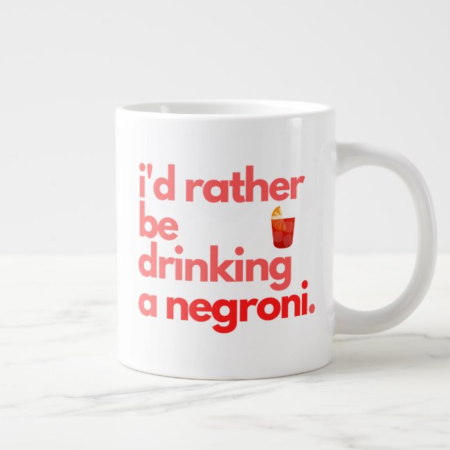Negroni Coffee Mug - "Je Préférerais Être..." (Droite)
