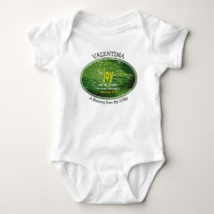 Nehemiah 8:10 JOY OF THE LORD Custom Photo Baby Bodysuit