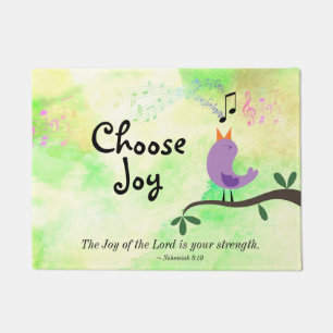 Nehemiah 8:10 Joy of the Lord is Your Strength Doormat