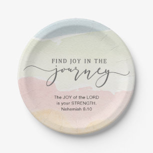Nehemiah 8:10 Joy of the Lord is your Strength Paper Plate