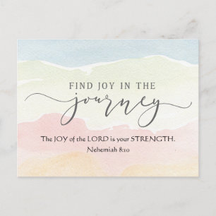 Nehemiah 8:10 Joy of the Lord is your Strength  Postcard