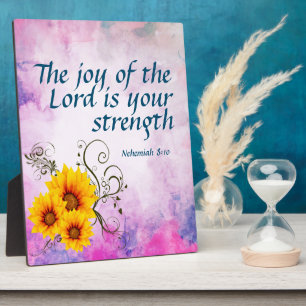 Nehemiah 8:10 plaque