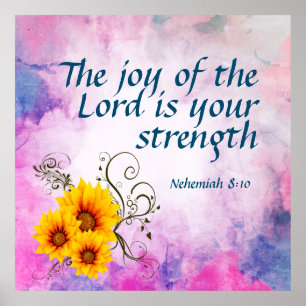 Nehemiah 8:10  poster