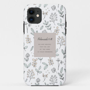 Nehemiah 8:10 Scripture iPhone 11 Case