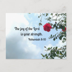 Nehemiah 8:10 The joy of the Lord... Postcard