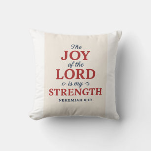 Nehemiah 8:10 throw pillow