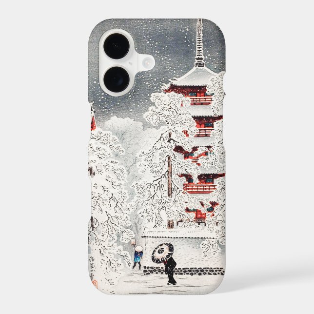 Neige à Asakusa par Takahashi Hiroaki (Verso)