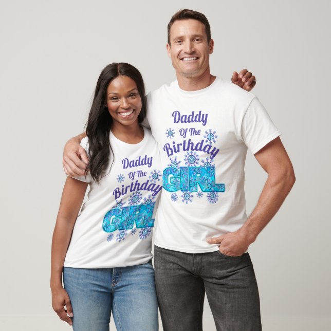 Neige Anniversaire t-shirts congelés Papa (Unisexe)