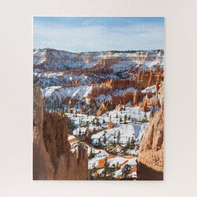 Neige dans le canyon de Bryce - 1 puzzle (Vertical)