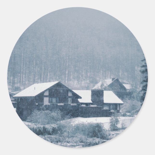 Neige Dans Les Stickers Aspen (Devant)