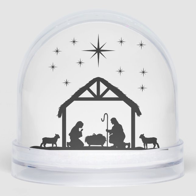 NEIGE GLOBE NATIVITÉ ET NOËL ARBRES (Avant)