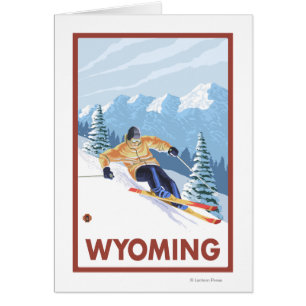 Neige inclinée SkierWyoming