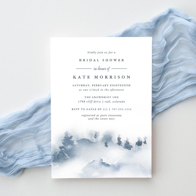 Neige | Invitation à la douche nuptiale d'hiver (Créateur téléchargé)