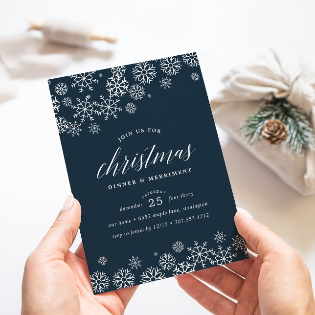 Neige | Invitation pour le dîner de Noël (Créateur téléchargé)