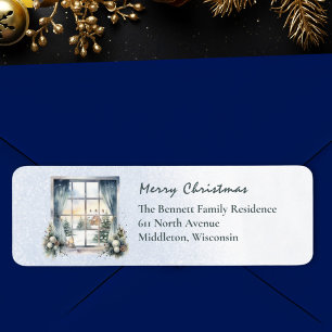 Neige Nordic Winter Scene Aquarelle Noël