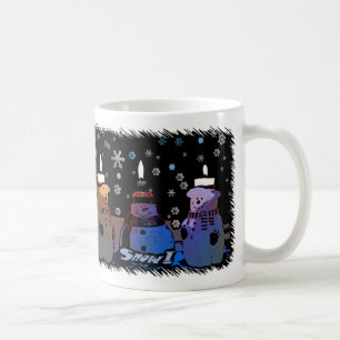 Neige ! Tasse de Noël de bande dessinée