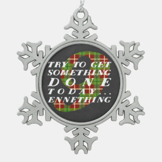 Neige Type 9 ornement drôle d'Enneagram de flocon de