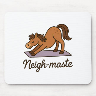 Neigh-maste Funny Horse Yoga Lover Meditation Nama Mouse Pad