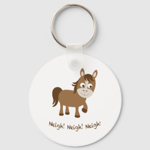 Neigh, Neigh, Neigh! Cute Horse Keychain