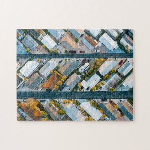 Neighborhood Building Jigsaw Puzzle Complex Jigsaw