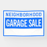 Neighborhood Garage Sale Banner 2.5' X 4'