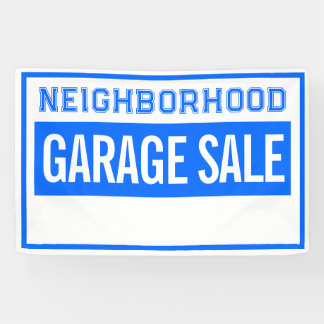 Neighborhood Garage Sale Banner 2.5' X 4'
