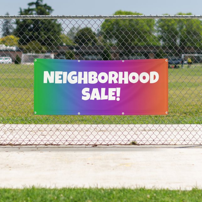 NEIGHBORHOOD SALE! Personalized Banner (Insitu)
