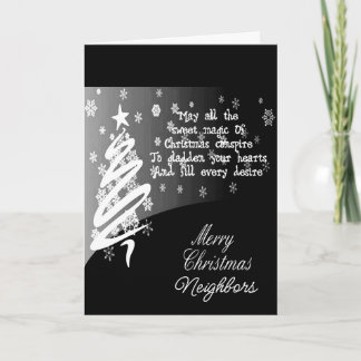 NEIGHBORS WISHED MERRY CHRISTMAS/HAPPY NEW YEAR HO HOLIDAY CARD