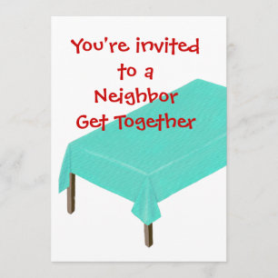 Neighbour Get Together Invitations, customize Invitation