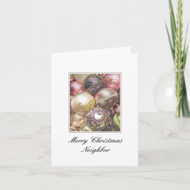 Neighbour Merry Christmas card (Front)