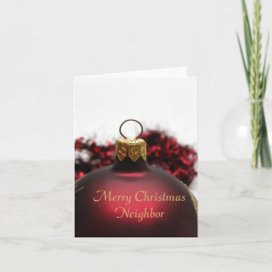 Neighbour Merry Christmas card
