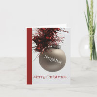 Neighbour Merry Christmas card