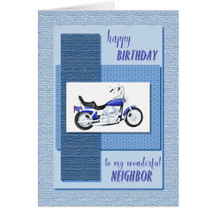 Neighbour, motor bike birthday
