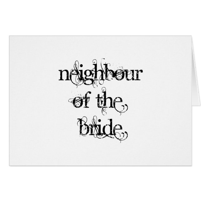 Neighbour of the Bride (Front Horizontal)