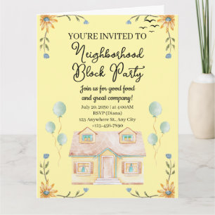 Neighbourhood Block Party Card