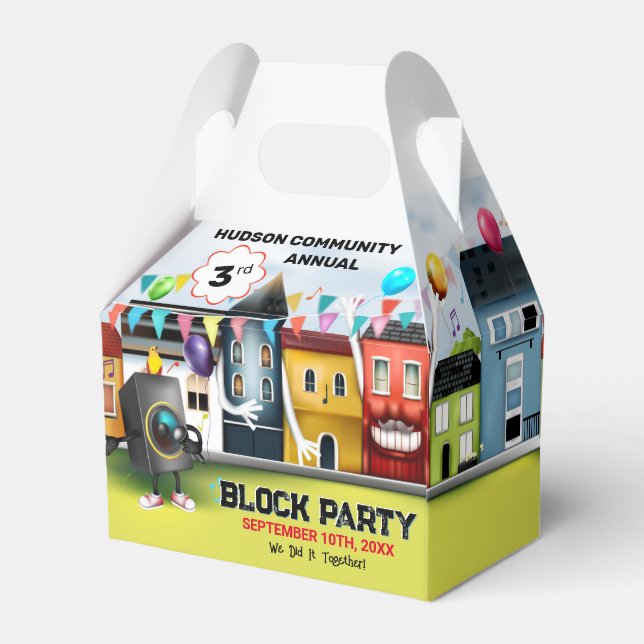 Neighbourhood Block Party Favor Box (Back Side)