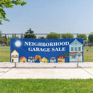 Neighbourhood garage sale banner