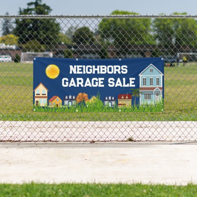 Neighbourhood garage sale banner (Insitu)