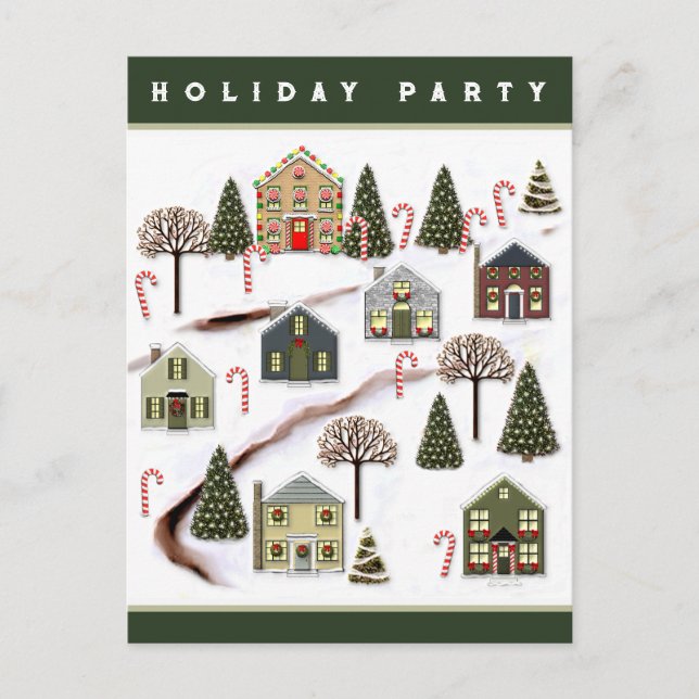 Neighbourhood Holiday Party Postcard (Front)