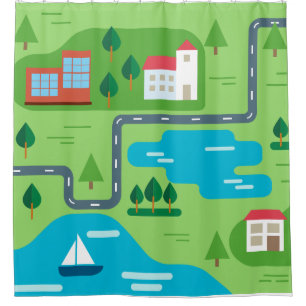 Neighbourhood Illustration Roadmap Illustration
