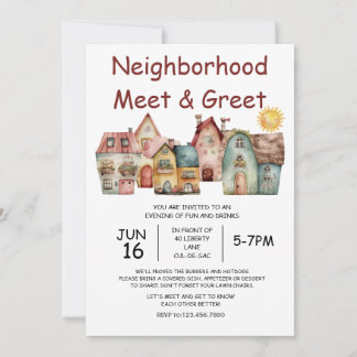 Neighbourhood Meet & Greet Invitation