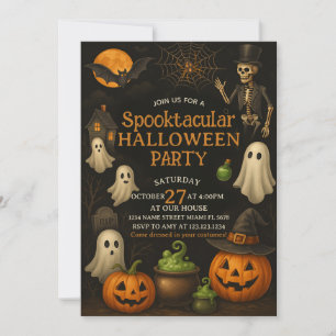 Neighbourhood Spooktacular Halloween Party Invite