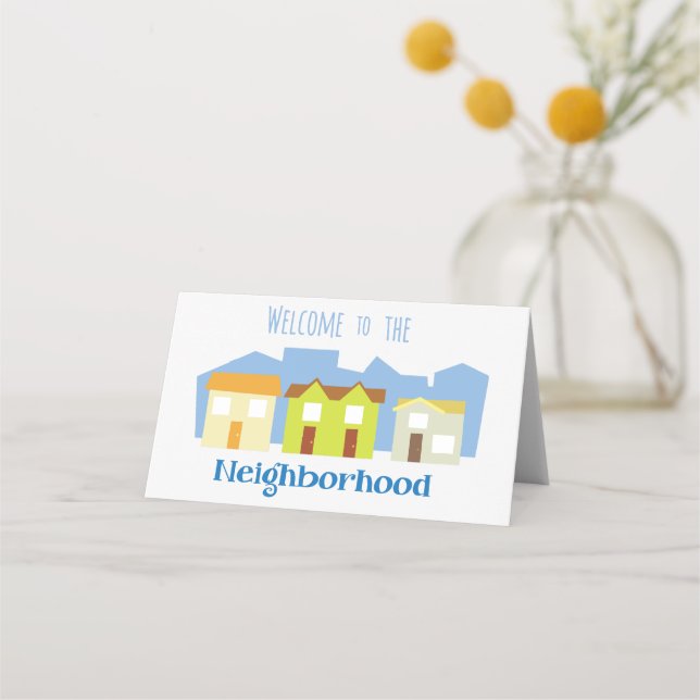 Neighbourhood Welcome Place Card (Front)