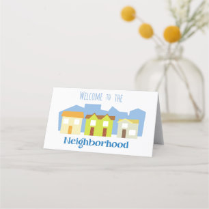Neighbourhood Welcome Place Card