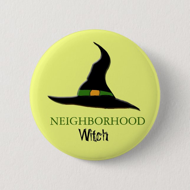 neighbourhood witch 2 inch round button (Front)