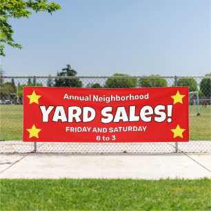 Neighbourhood Yard Sales Custom Banner