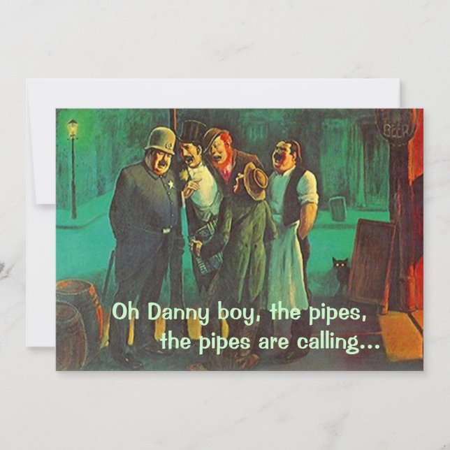 Neighbours Friends Singing St. Patrick's Day Invit Invitation (Front)