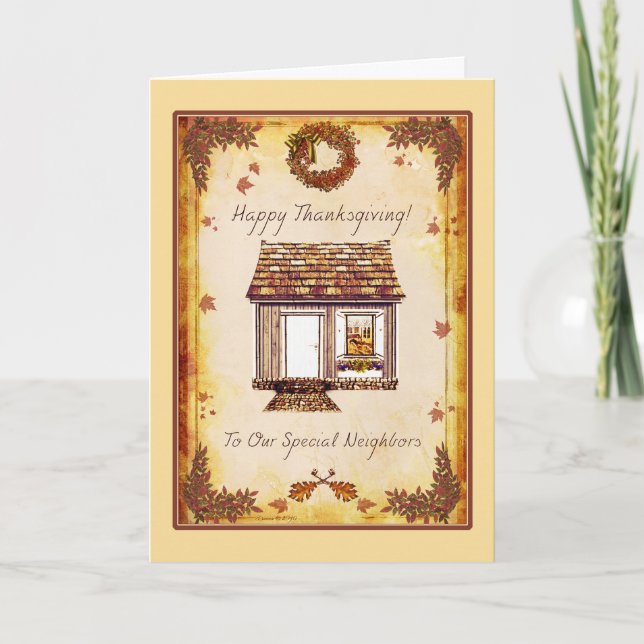 Neighbours Happy Thanksgiving Card (Front)