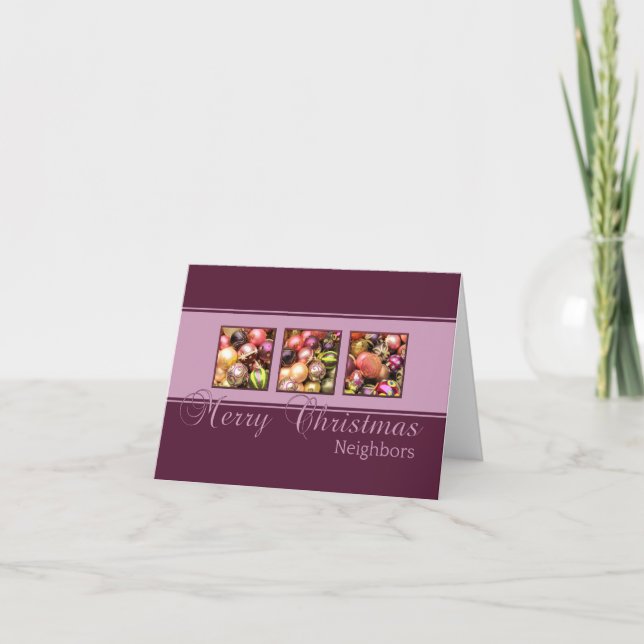 Neighbours Merry Christmas card (Front)